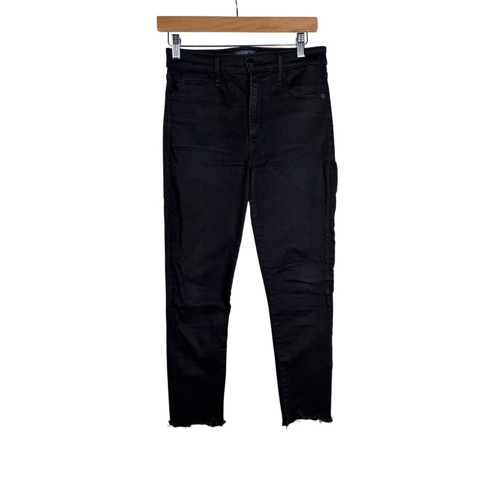 Abercrombie & Fitch Simone High Rise Ankle Jeans size 4S /27 Black‎